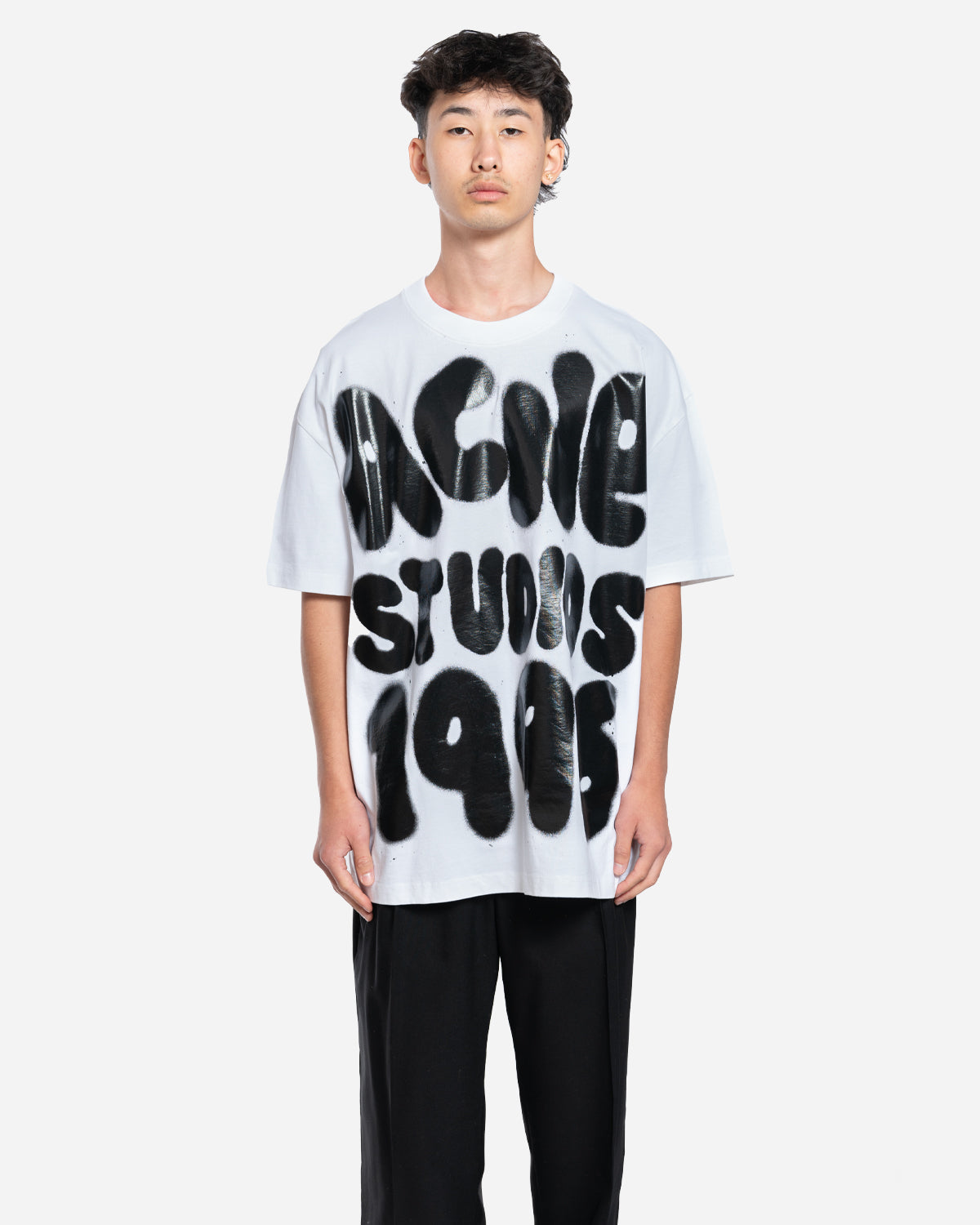 T-Shirt à Logo en Spray