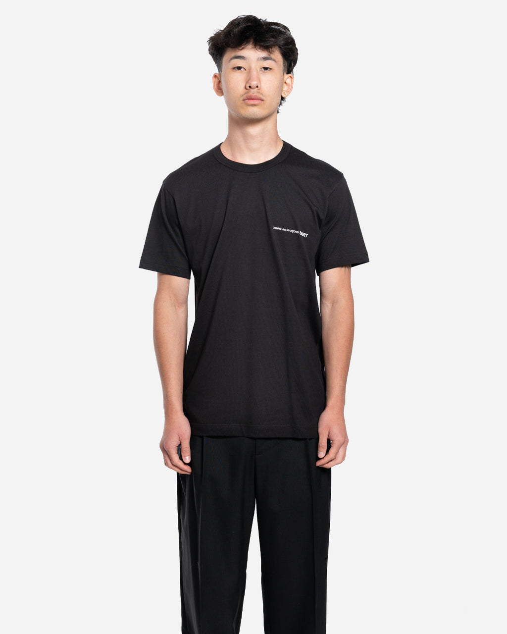 T-Shirt Manche Courte à Logo Poitrine