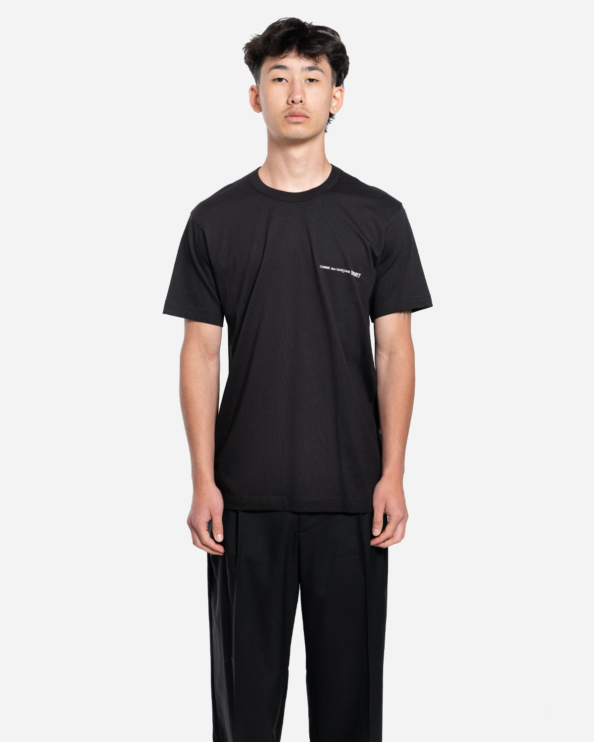 T-Shirt Manche Courte à Logo Poitrine