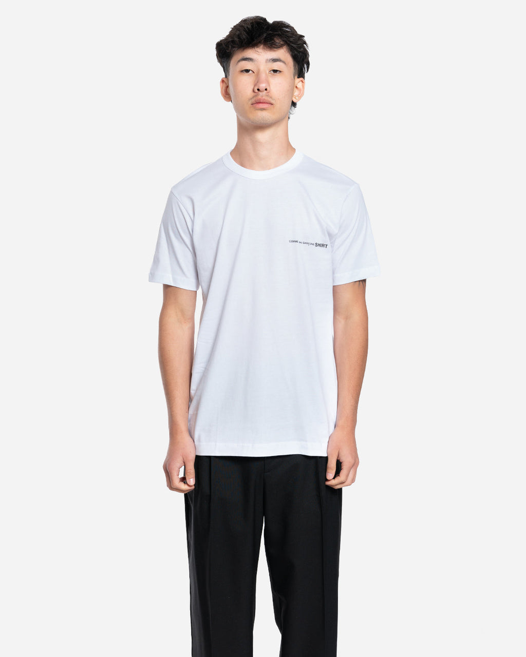 T-Shirt Manche Courte à Logo Poitrine