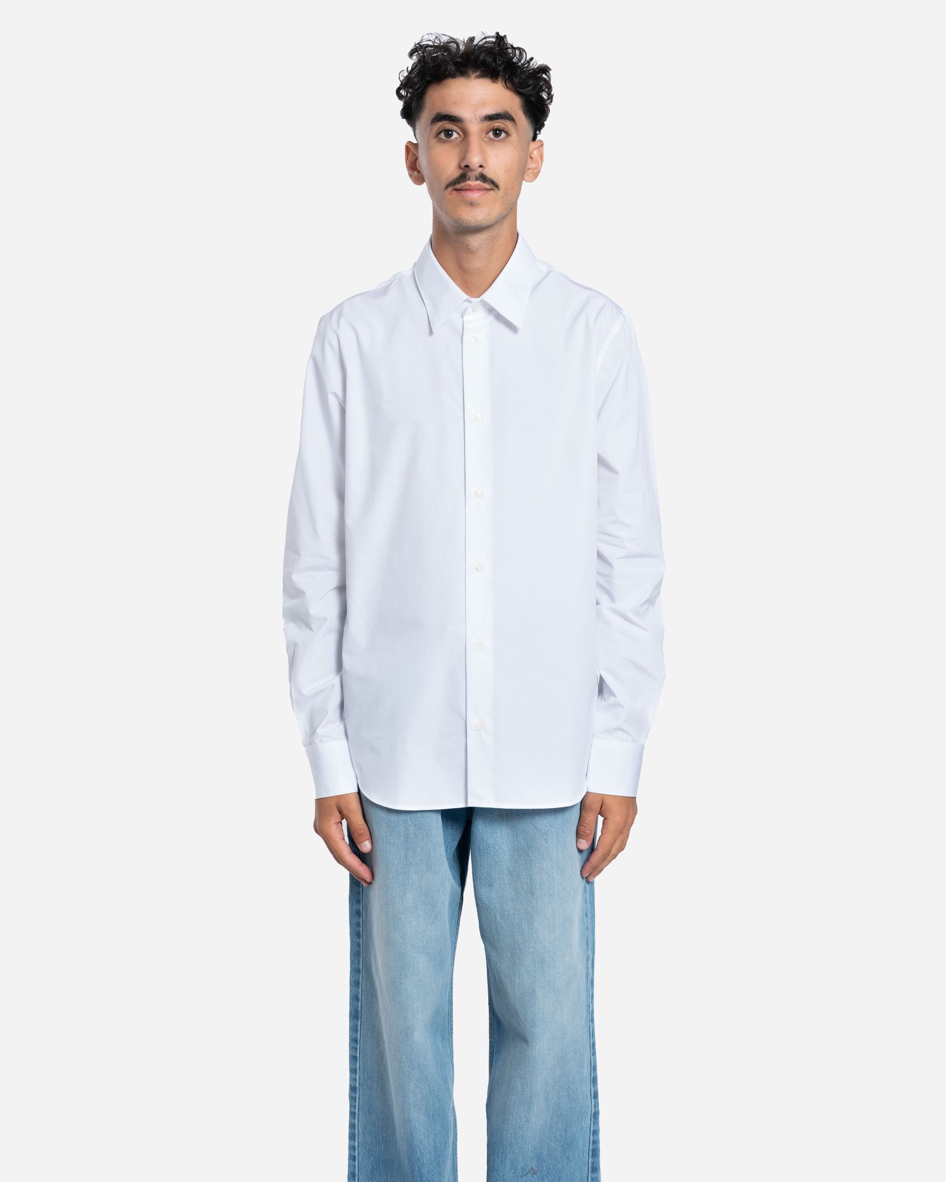 Chemise en Popeline De Coton Blanche