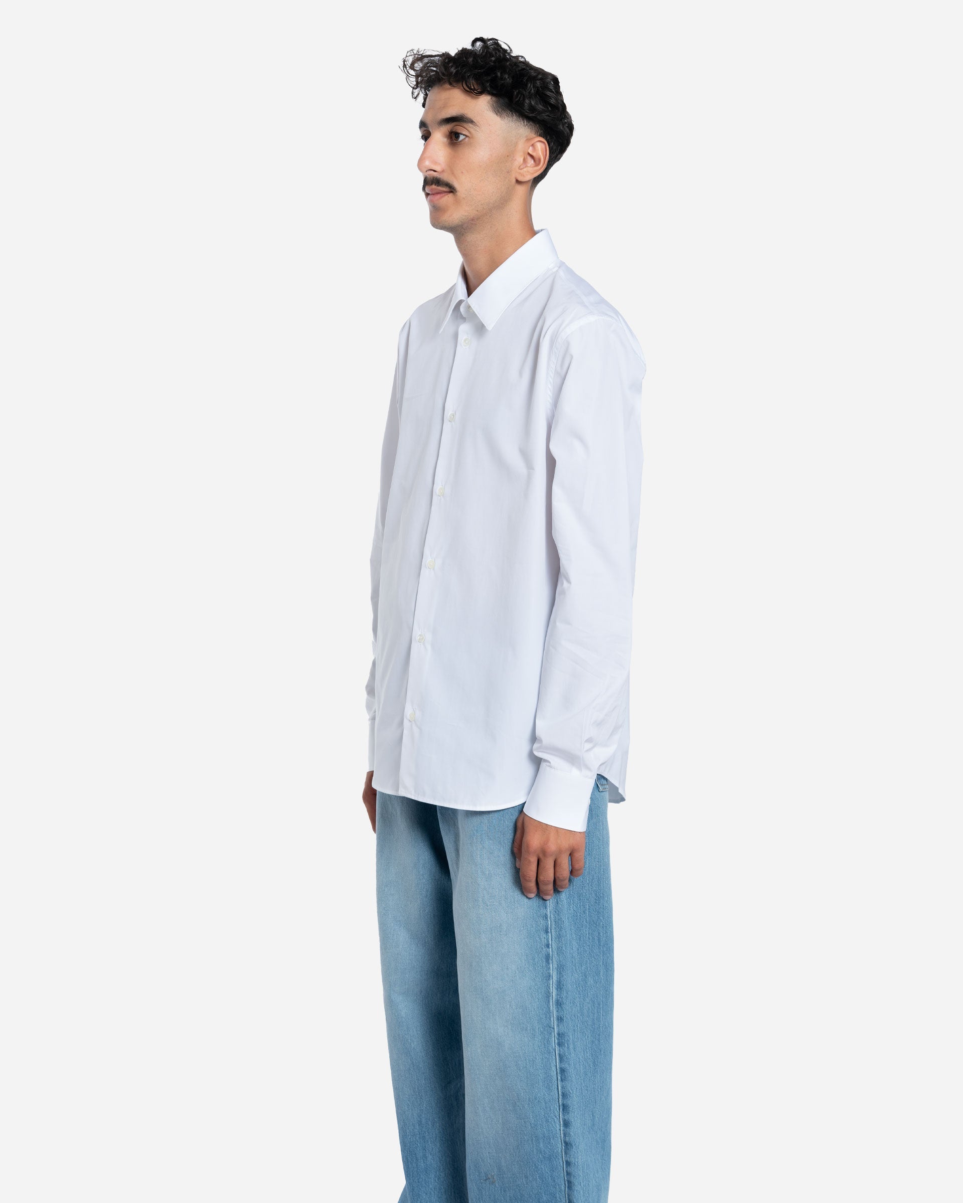 Chemise en Popeline De Coton Blanche