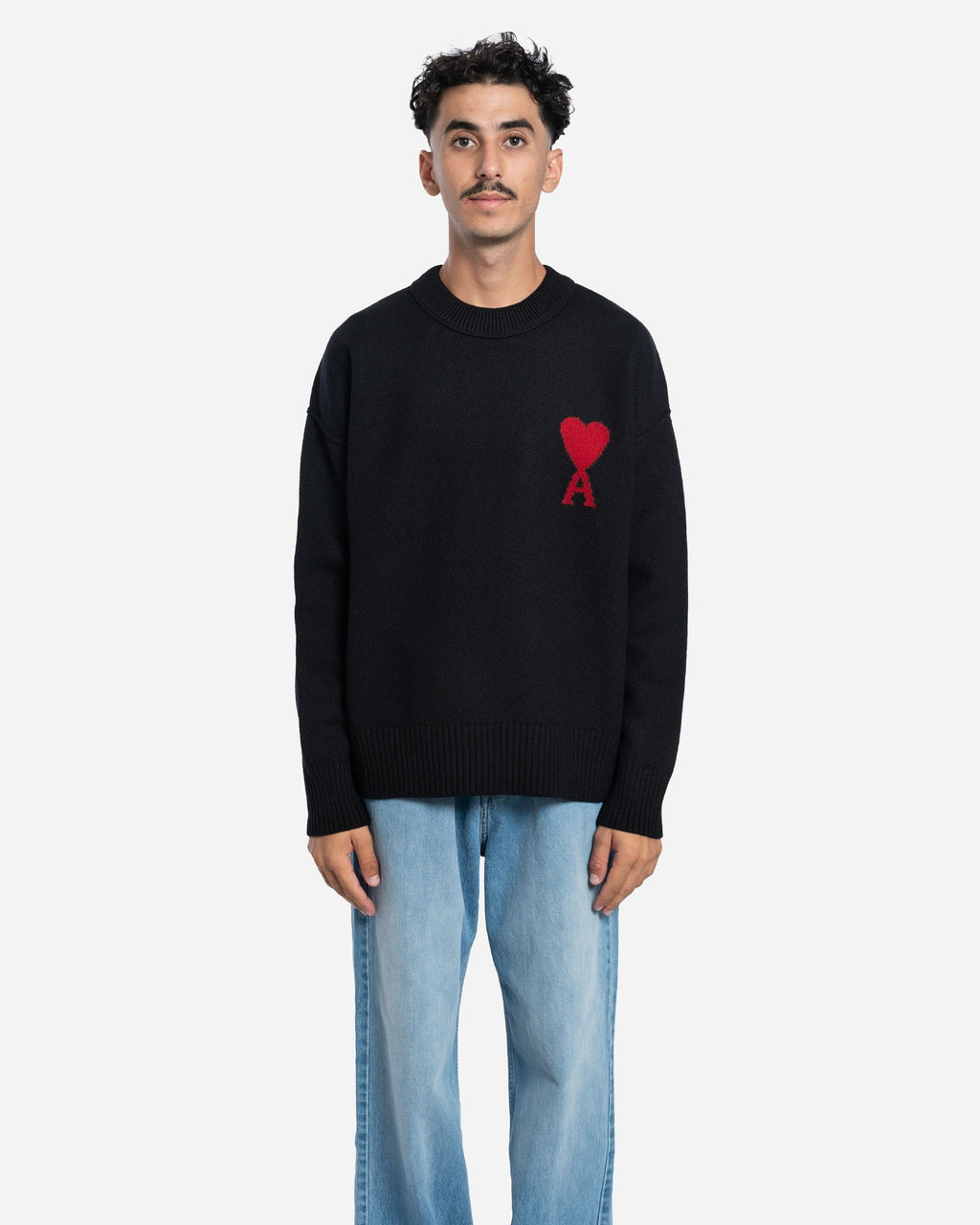 Pull Col Rond Ami De Coeur en Laine