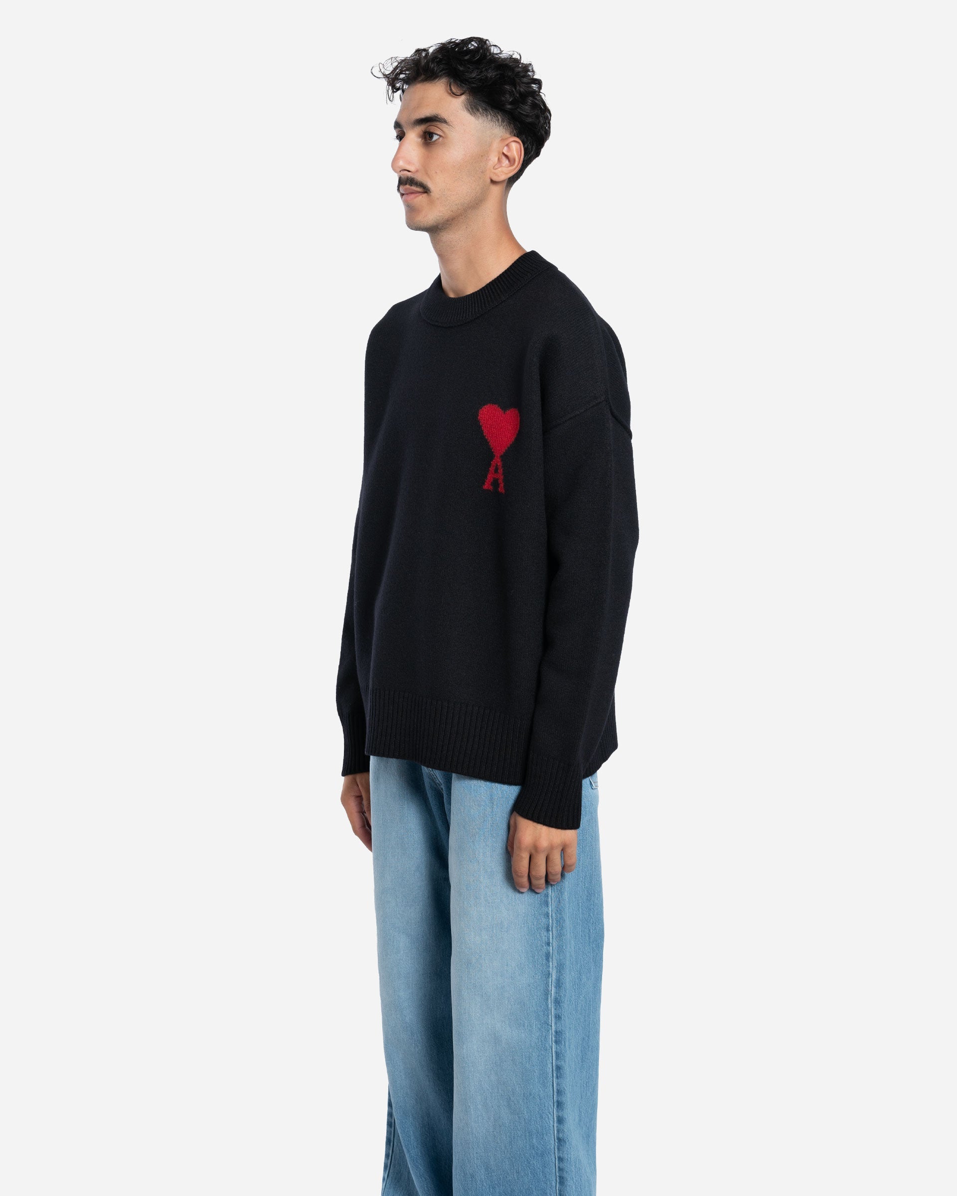 Pull Col Rond Ami De Coeur en Laine