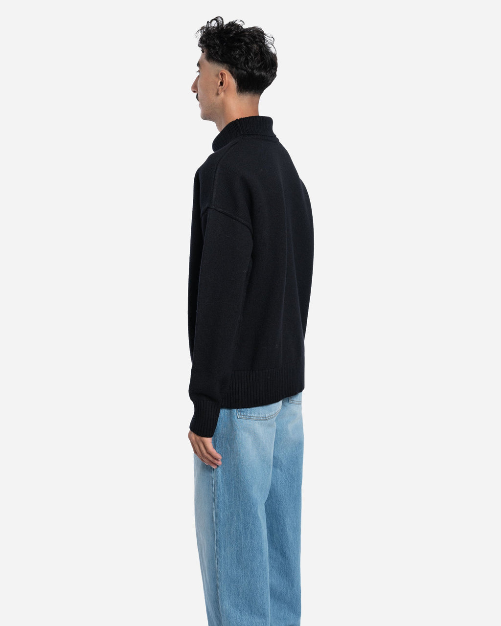 Pull Col Cheminée Ami De Coeur en Laine