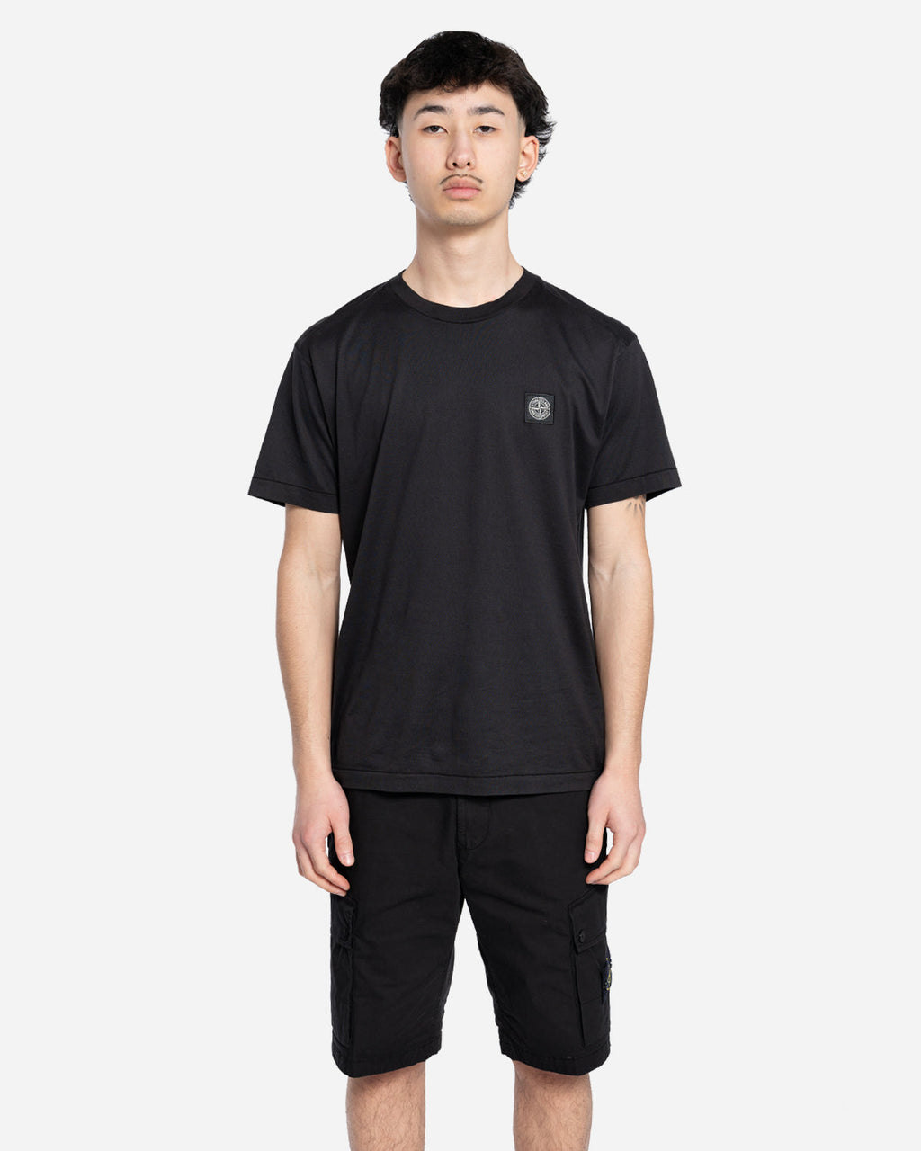 T-Shirt à Écusson Noir