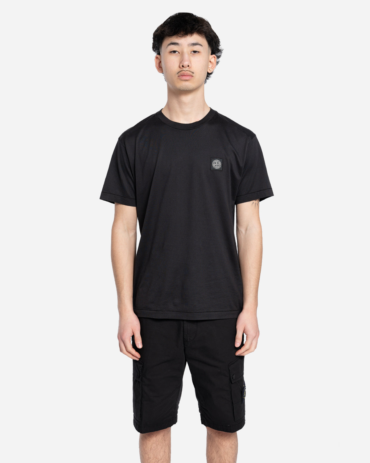 T-Shirt à Écusson Noir