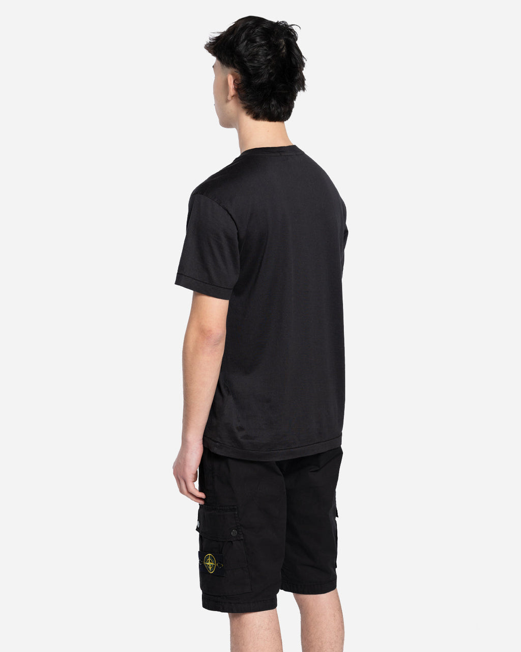 T-Shirt à Écusson Noir