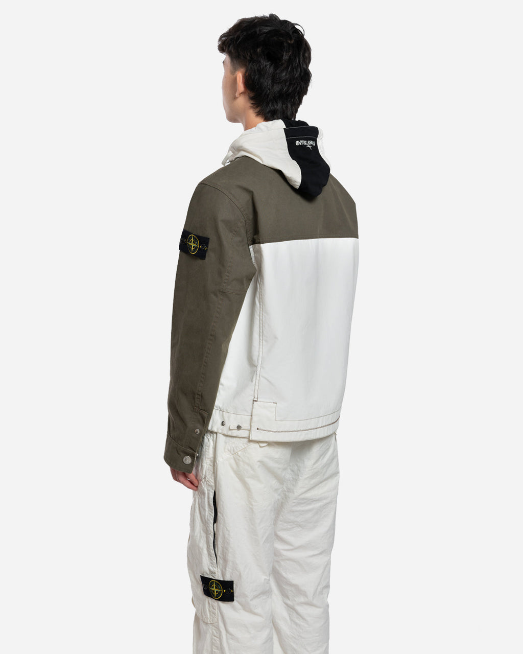 Veste à Col en Tela Resinata