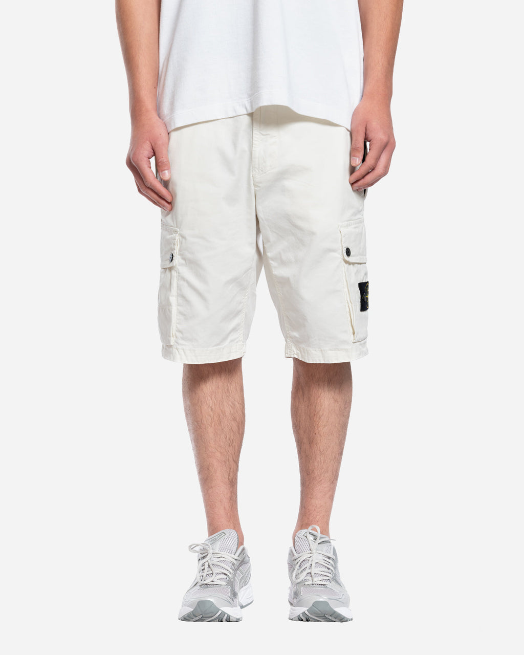 Bermuda à Poches Cargo Blanc