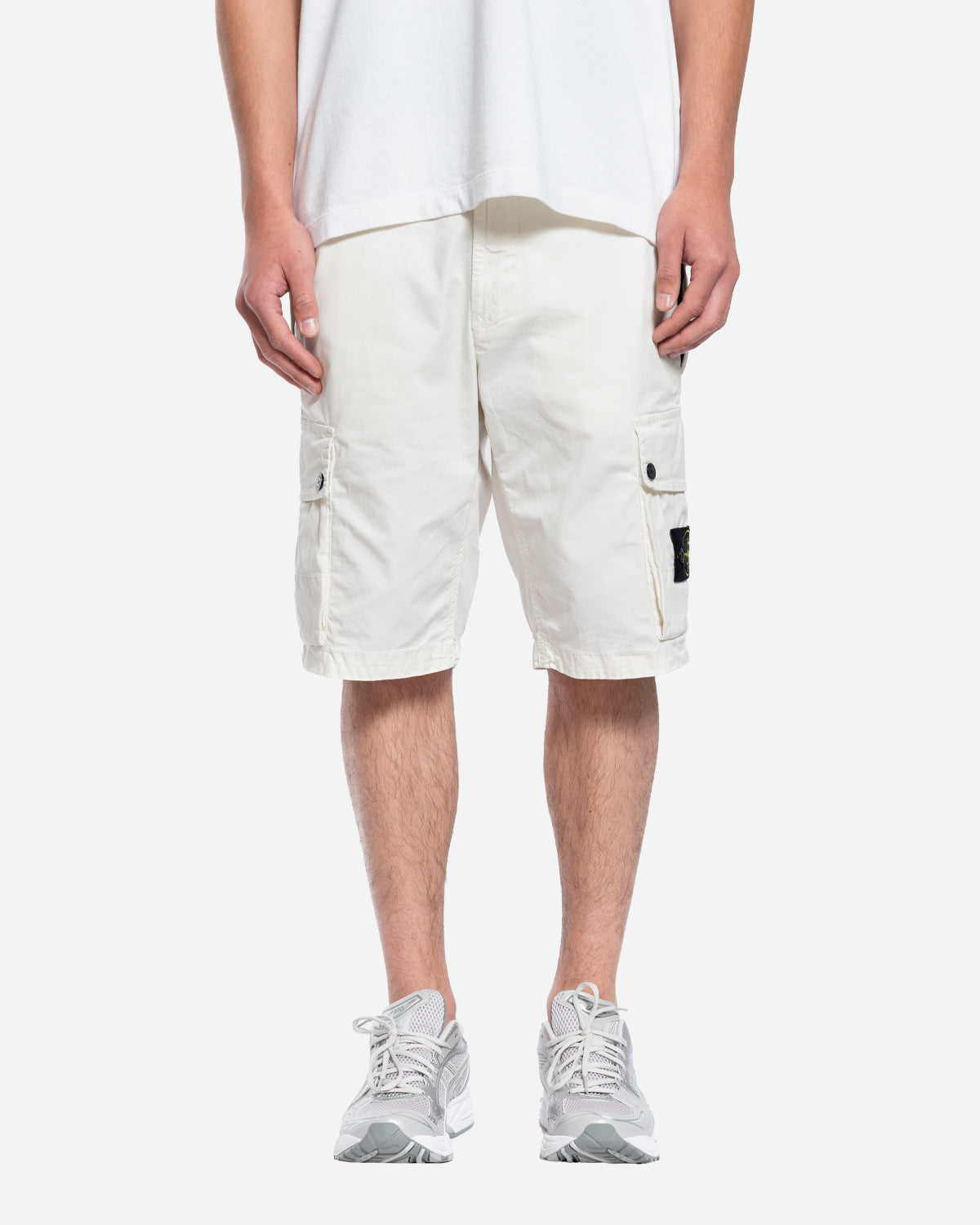 Bermuda à Poches Cargo Blanc