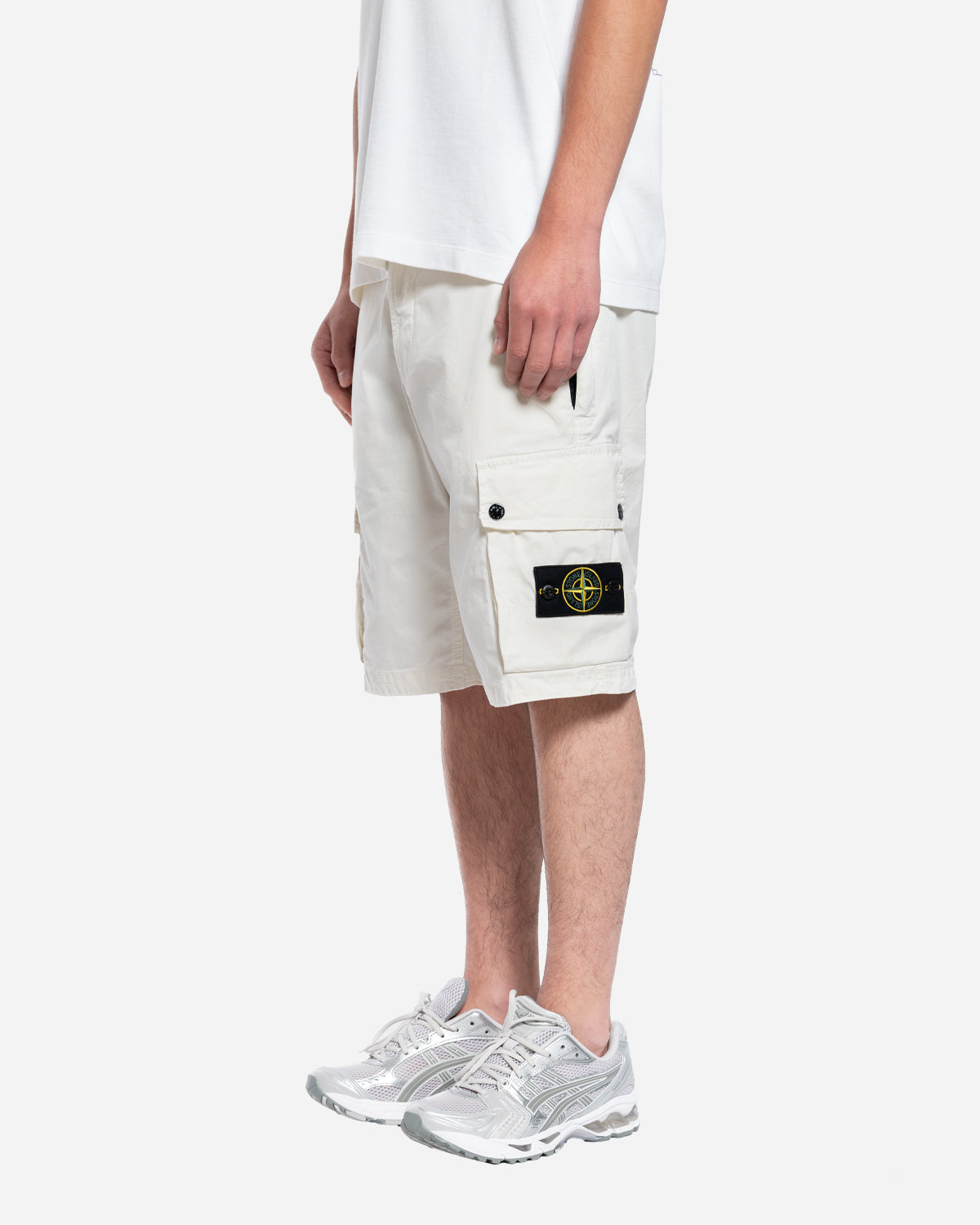 Bermuda à Poches Cargo Blanc