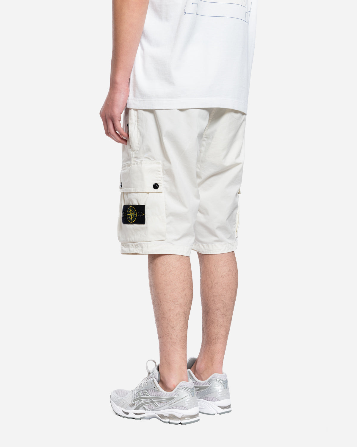 Bermuda à Poches Cargo Blanc
