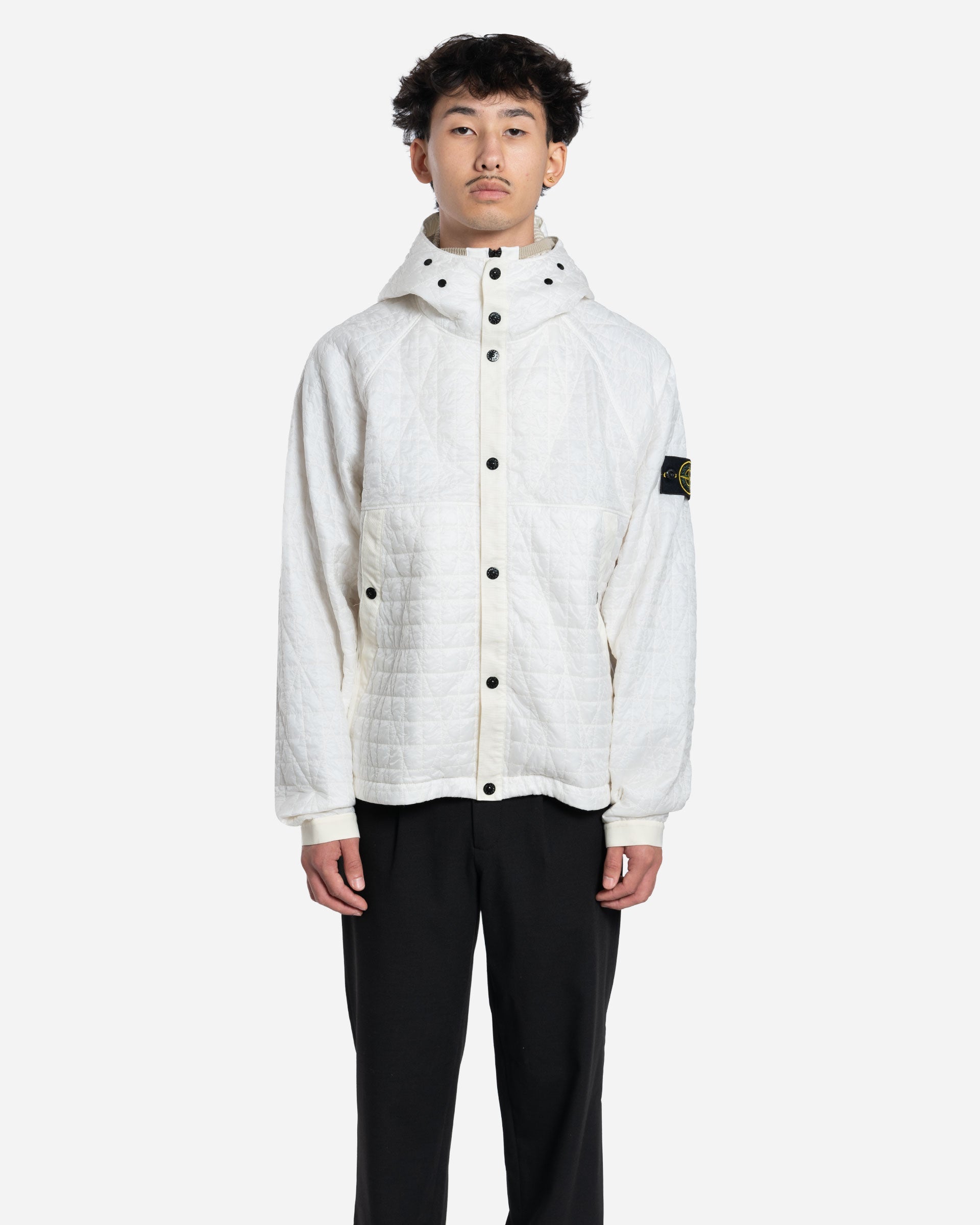 Blouson Rembourré en Nylon Ivoire