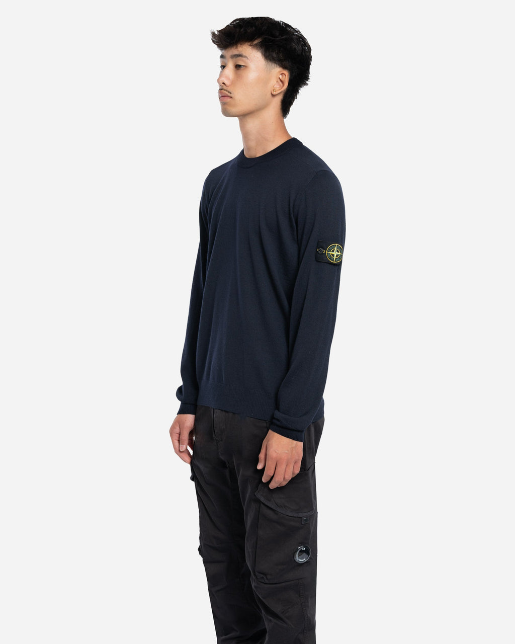 Pull en Maille Bleu Marine