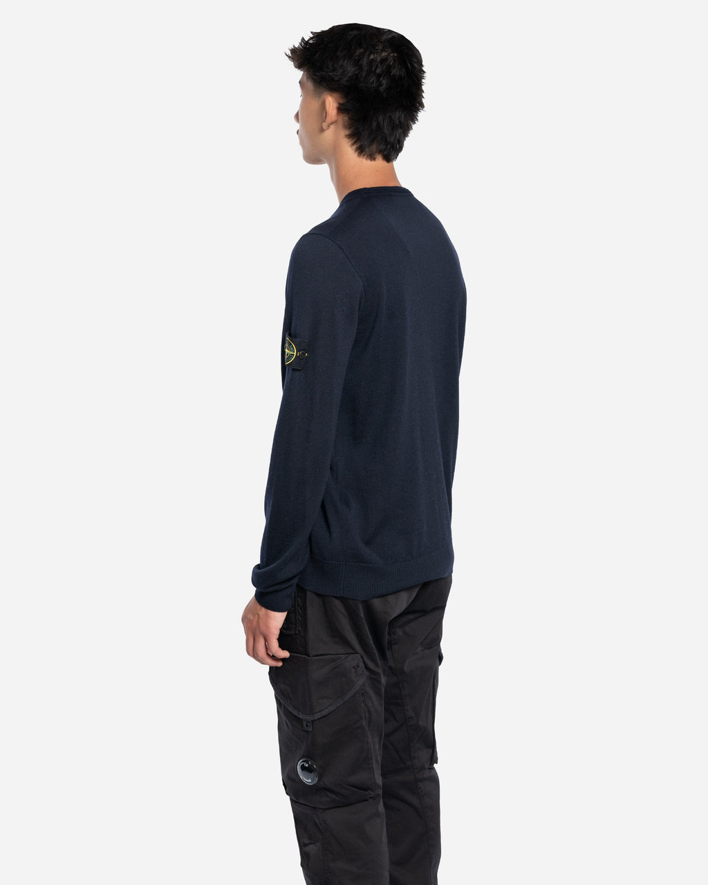 Pull en Maille Bleu Marine