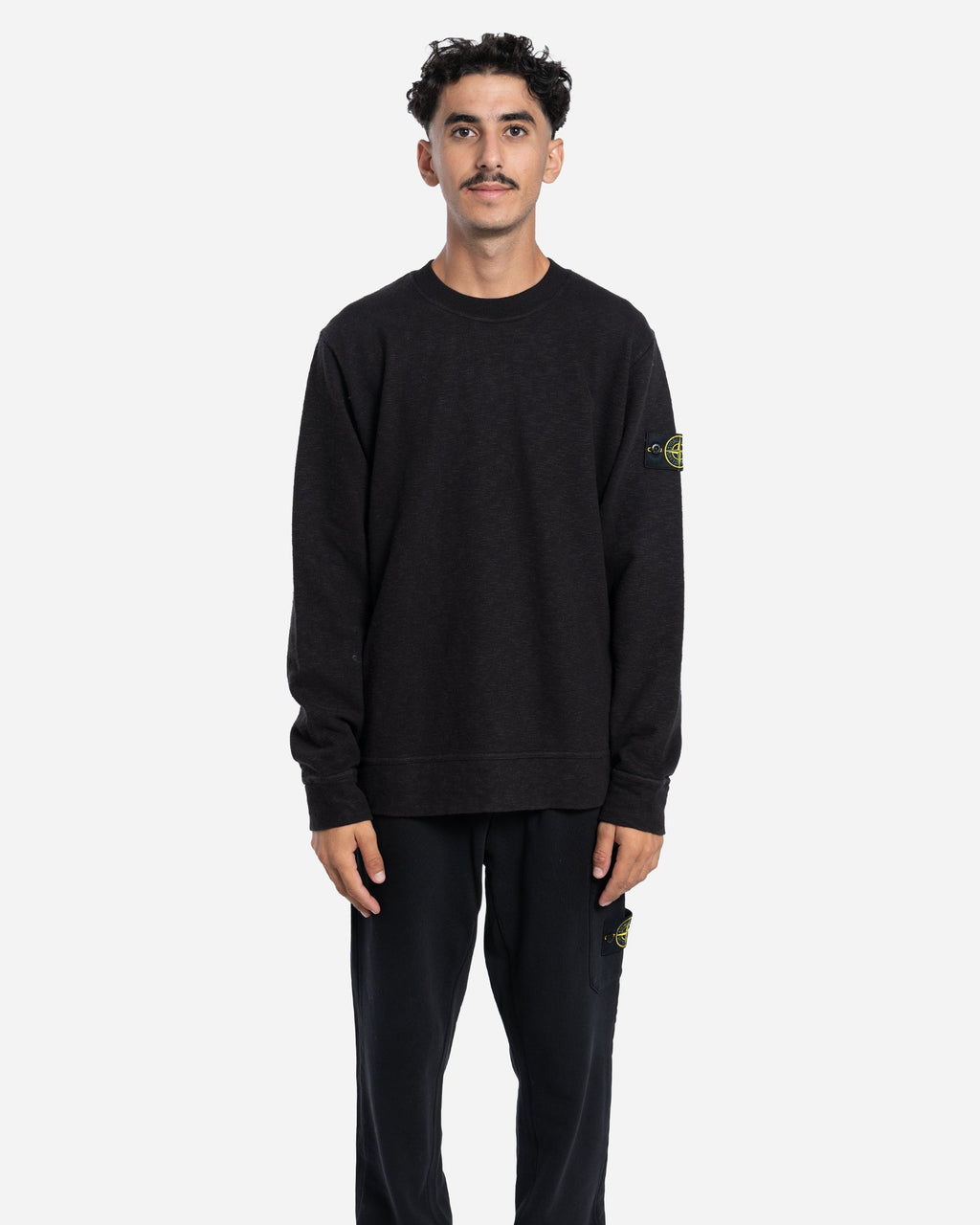 Sweatshirt Ras-du-Cou en Jersey Noir