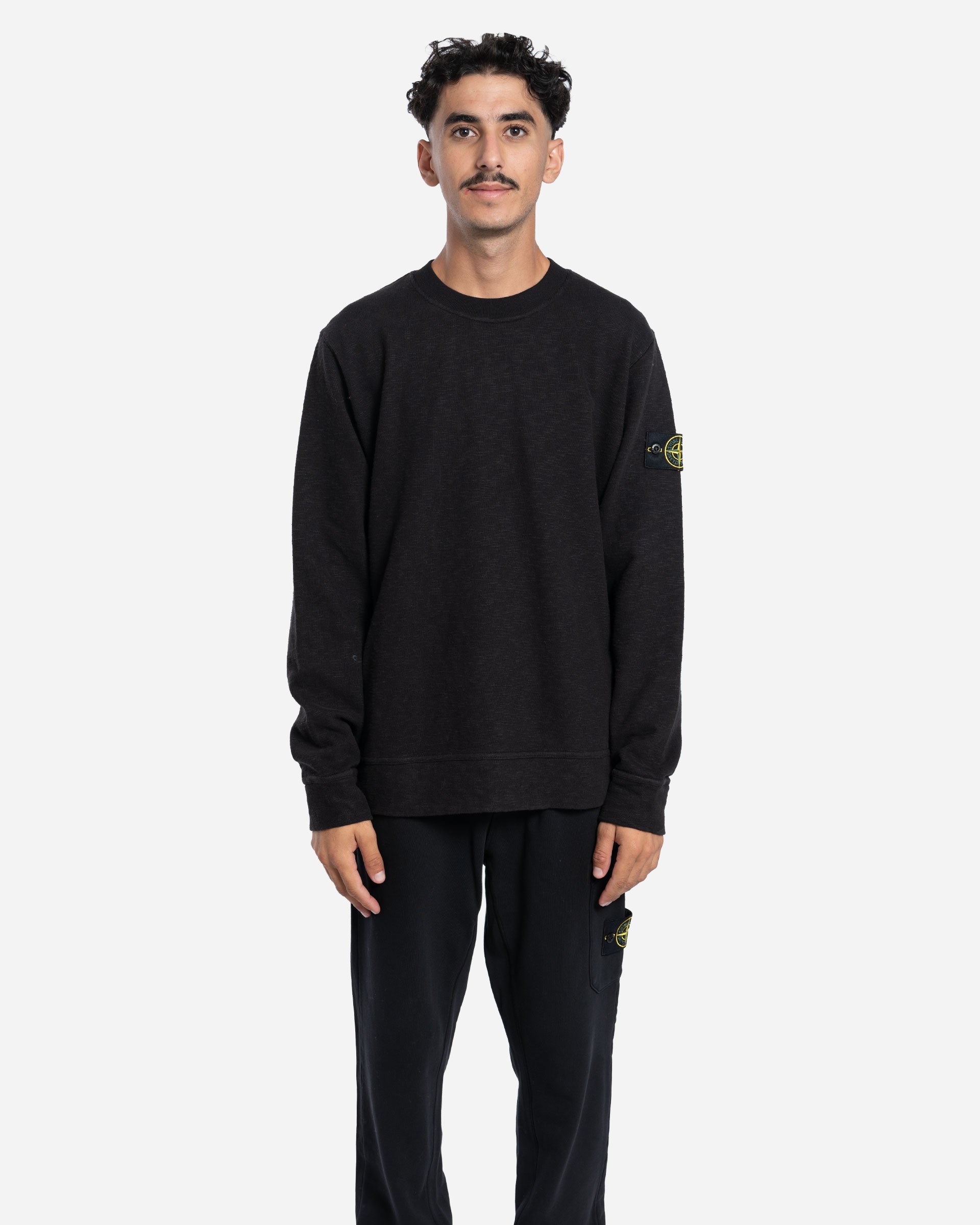 Sweatshirt Ras-du-Cou en Jersey Noir