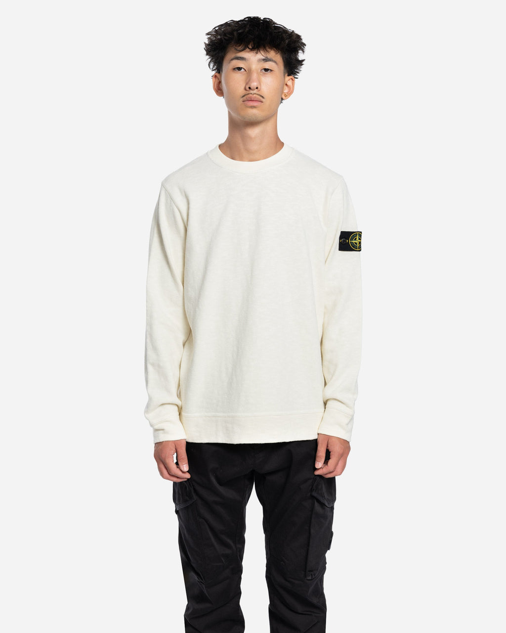 Sweatshirt Ras-Du-Cou Ivoire