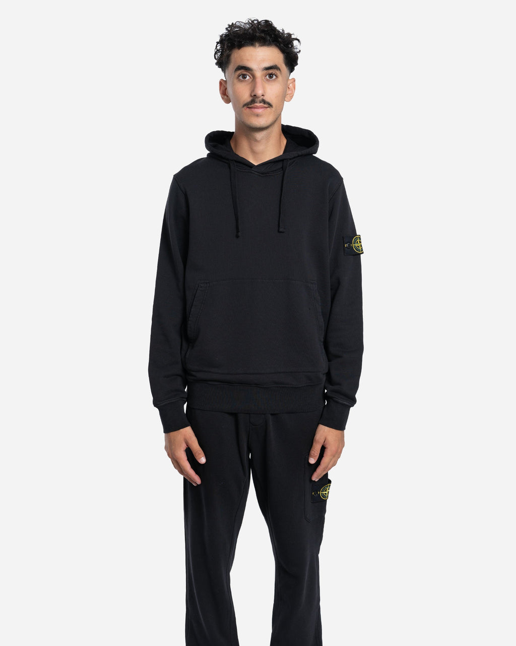 Sweatshirt à Capuche en Molleton Noir