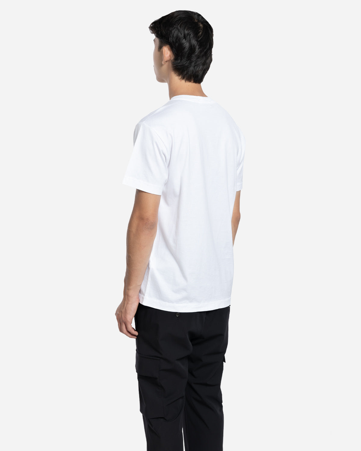 T-Shirt à Écusson Blanc