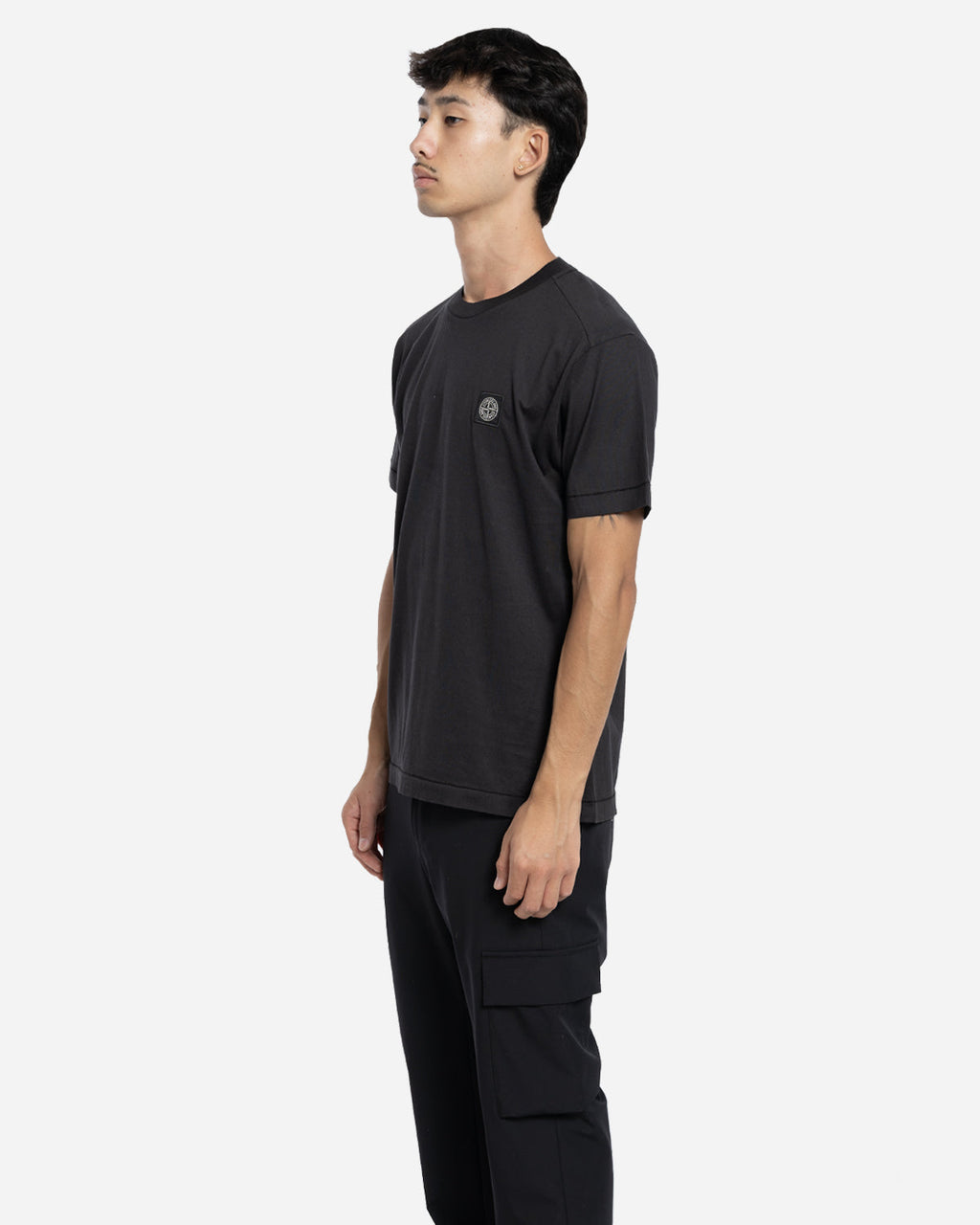 T-Shirt à Écusson Noir