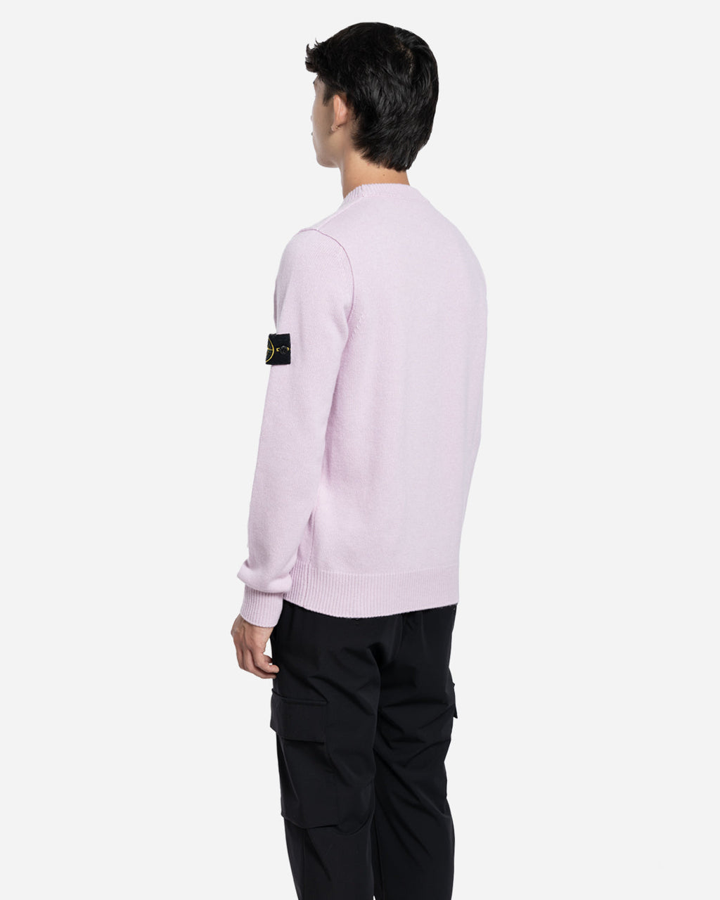 Pull Ras-du-Cou Rose en Maille