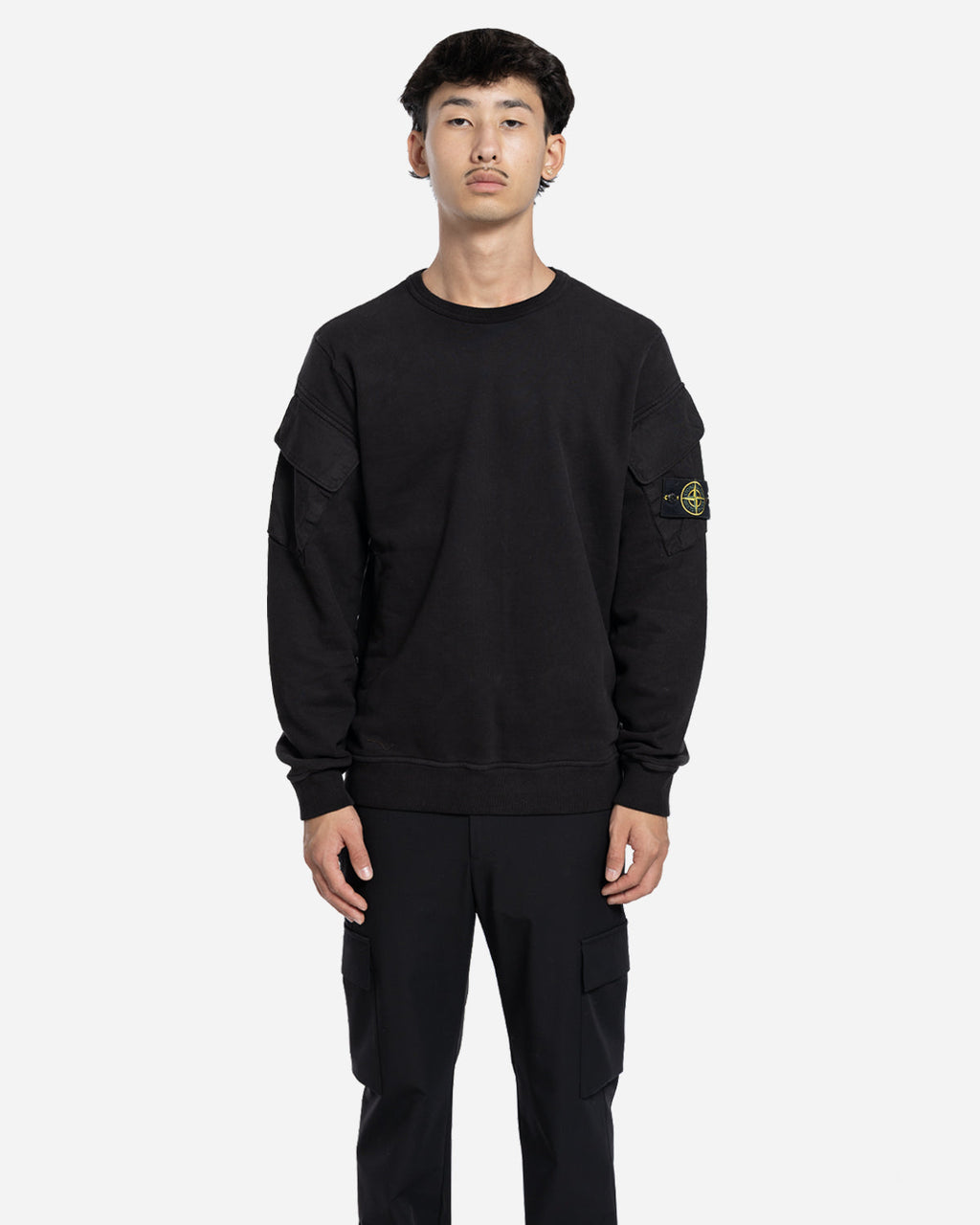 Sweatshirt à Poches Noir