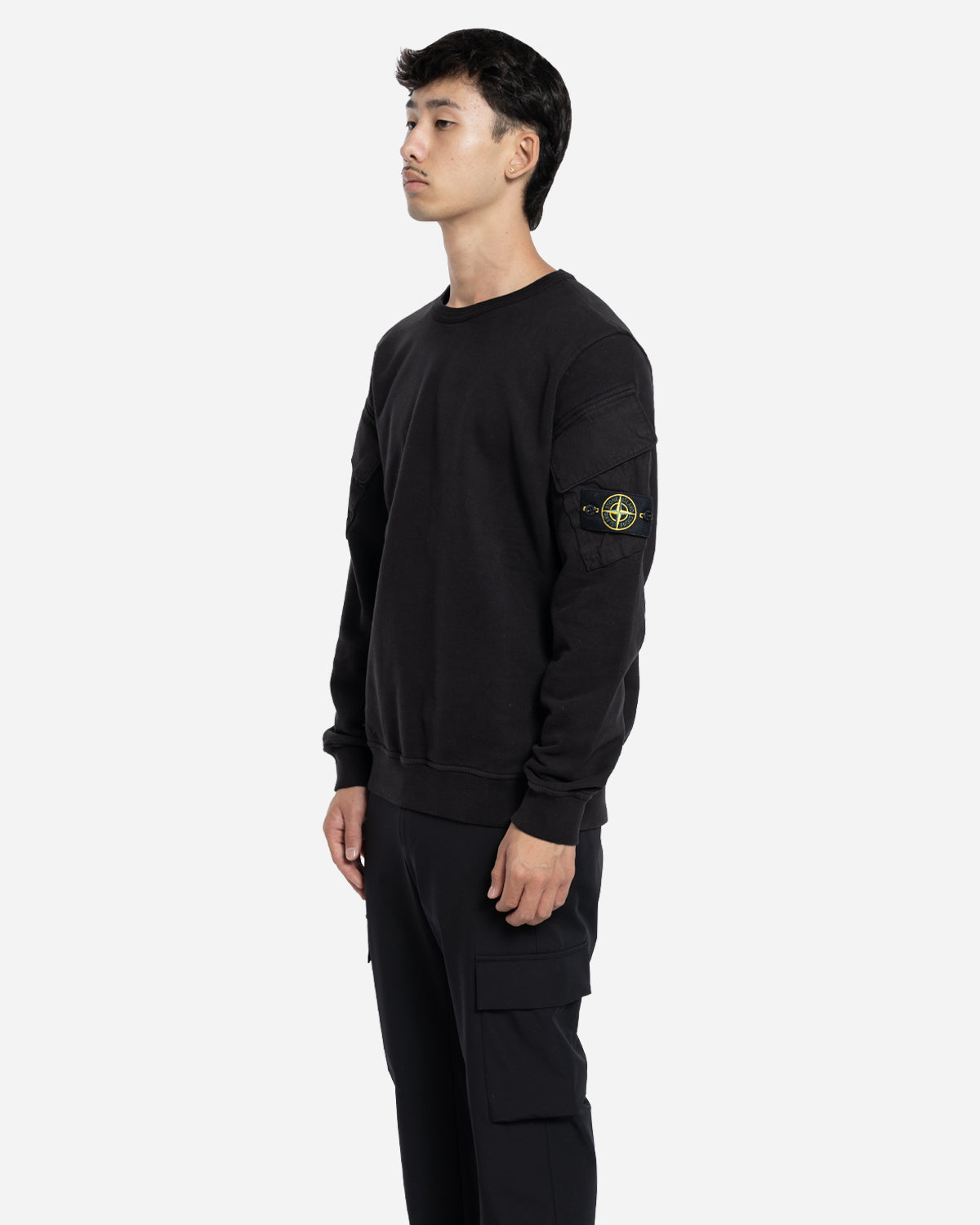 Sweatshirt à Poches Noir