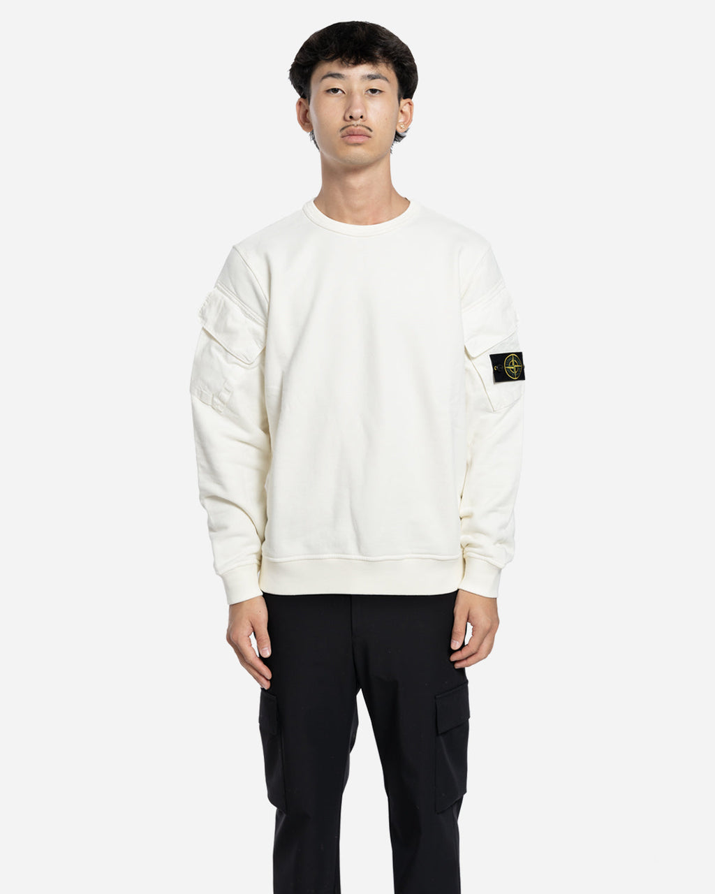 Sweatshirt à Poches Ivoire