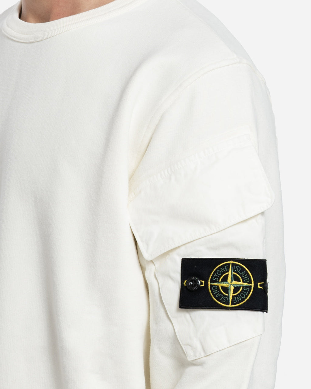 Sweatshirt à Poches Ivoire