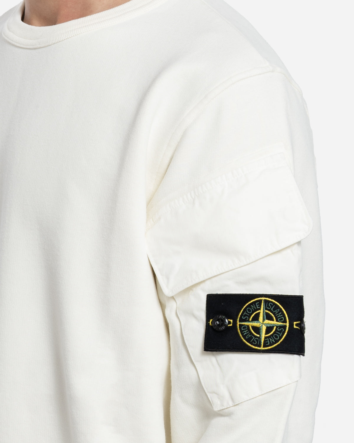 Sweatshirt à Poches Ivoire