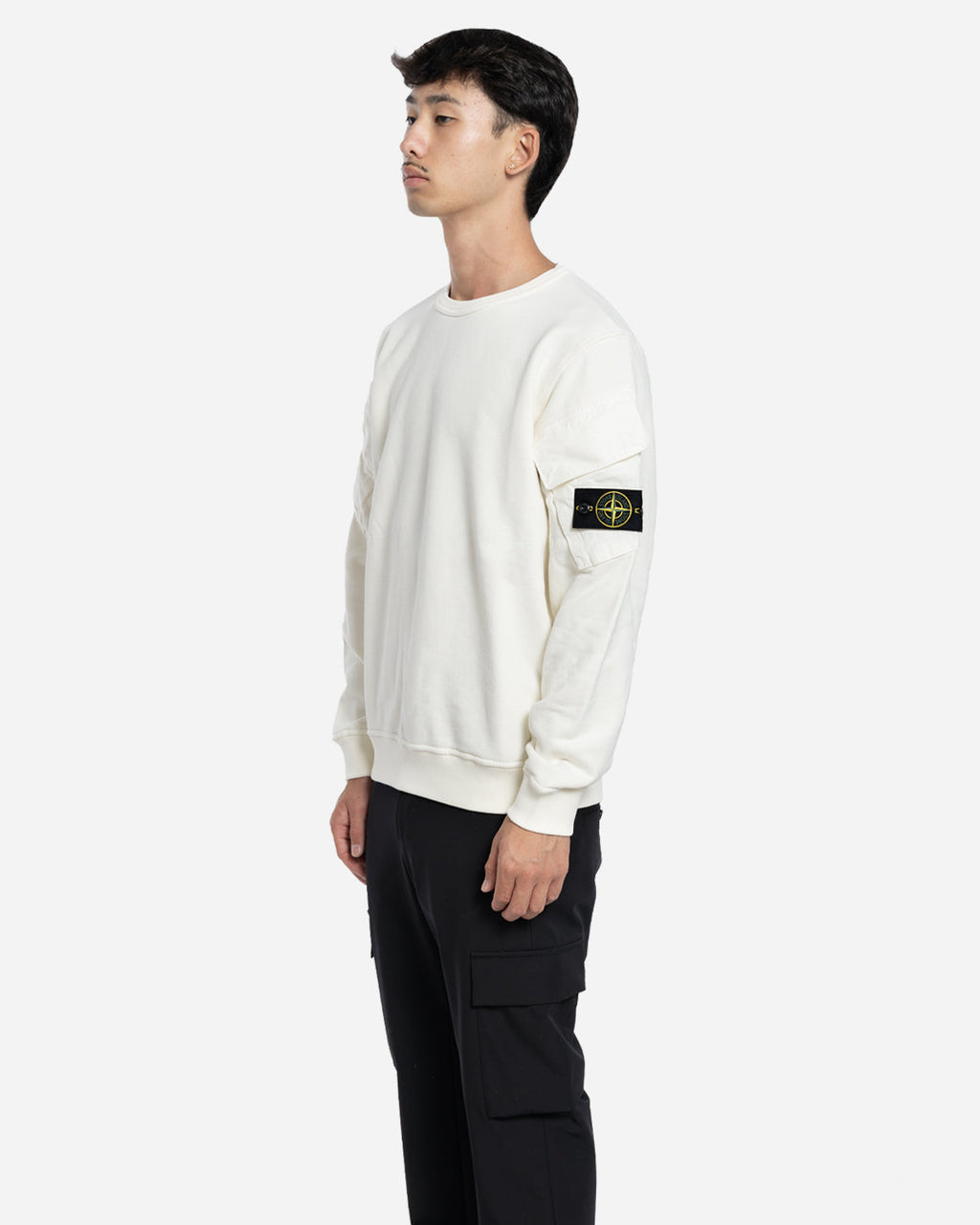 Sweatshirt à Poches Ivoire