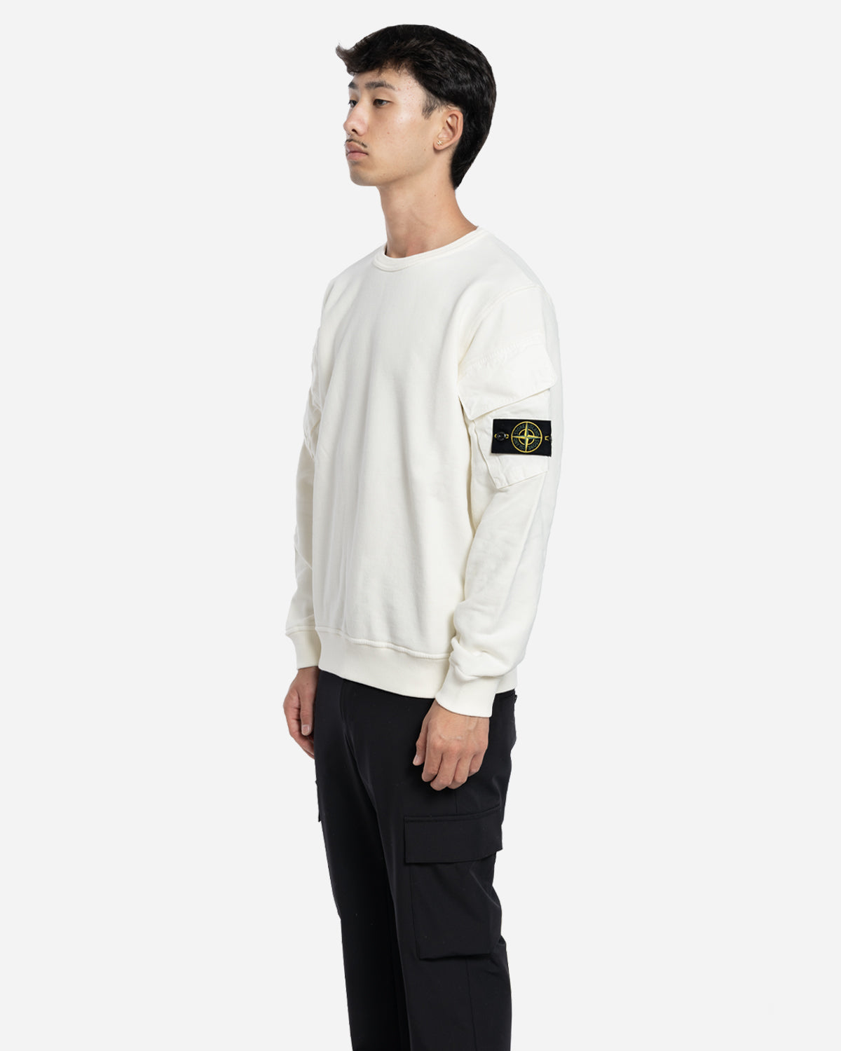 Sweatshirt à Poches Ivoire