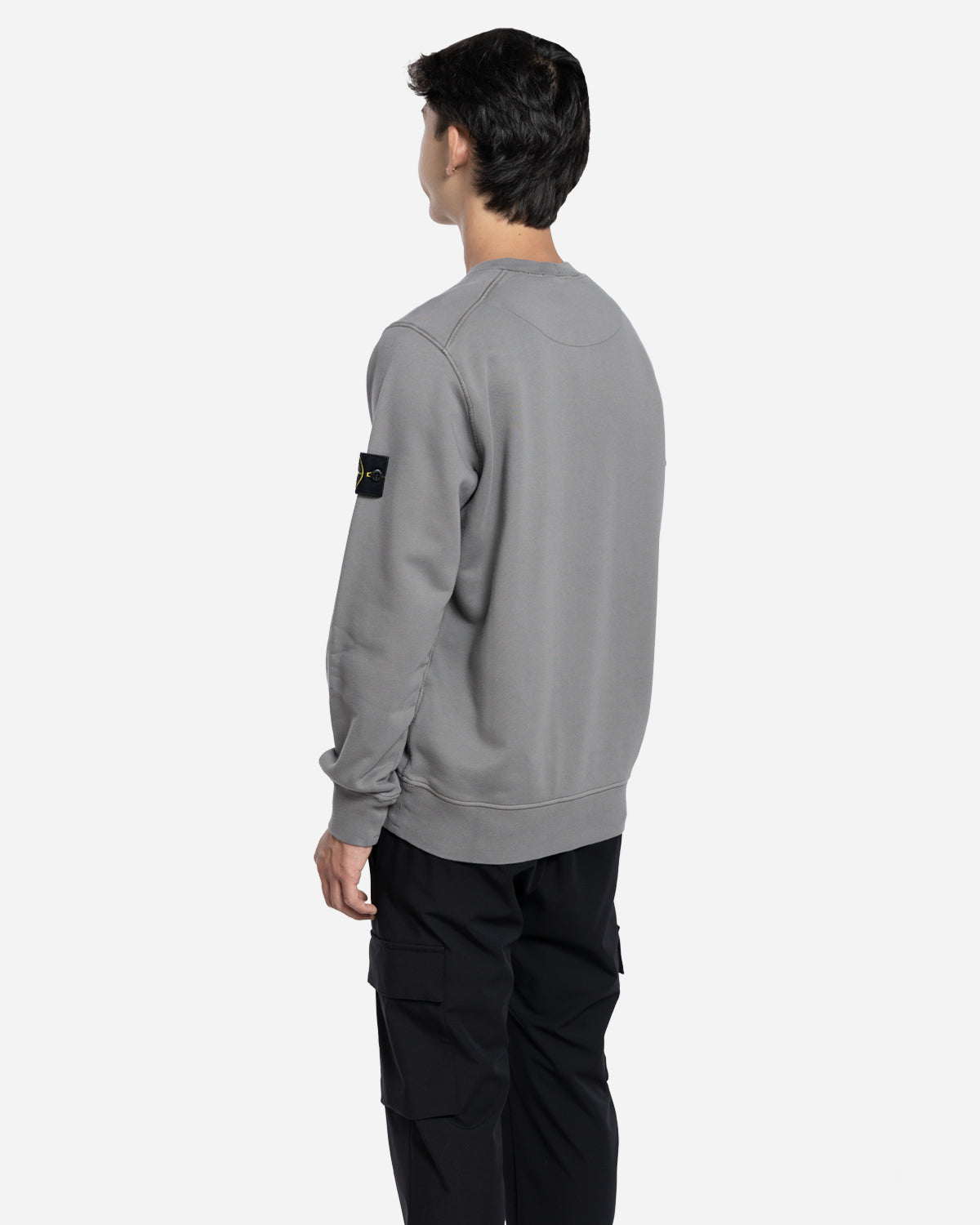 Sweatshirt à Col Rond Ciment