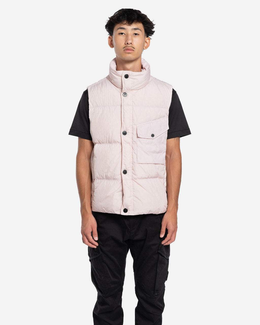 Doudoune Sans Manches Rose
