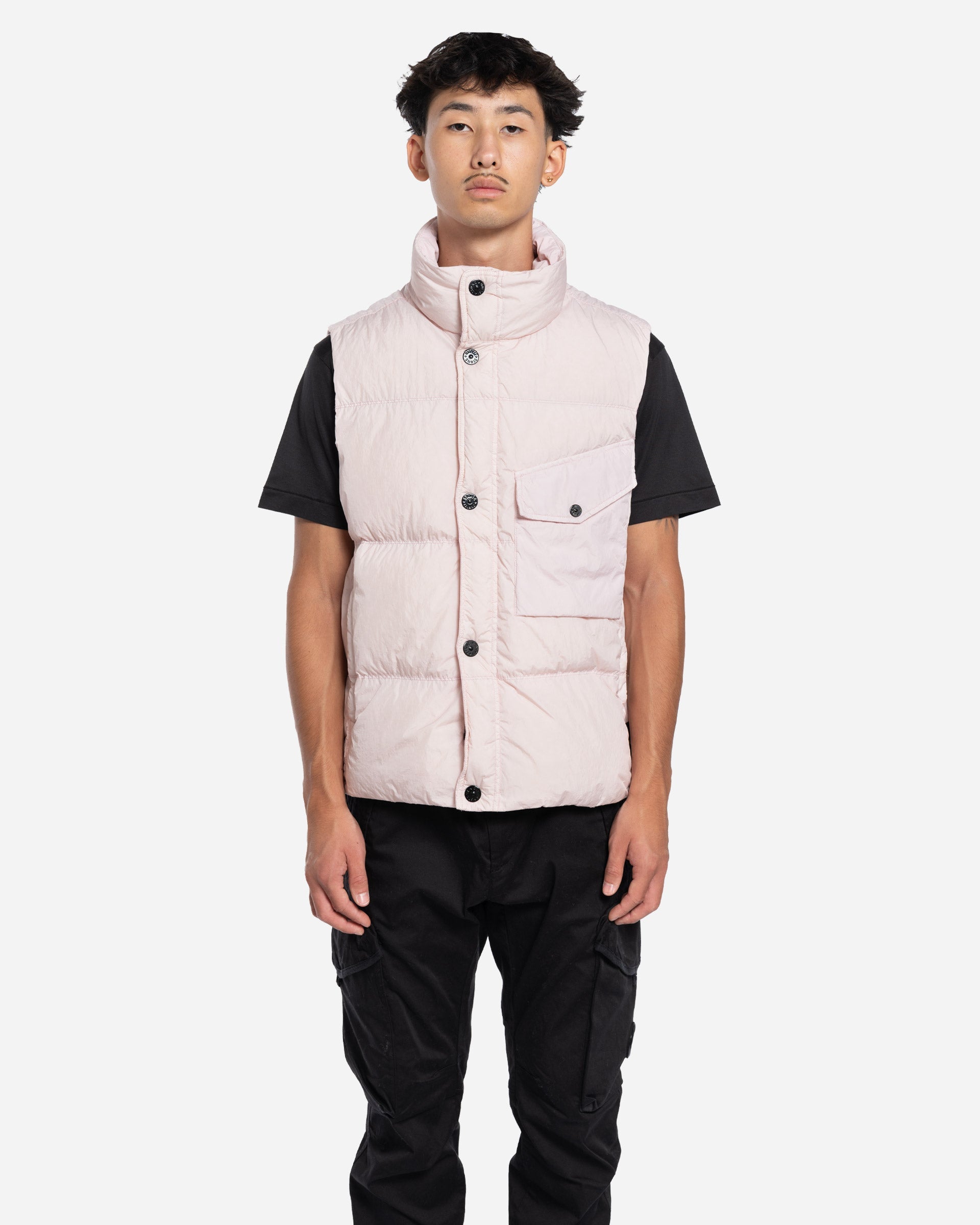 Doudoune Sans Manches Rose