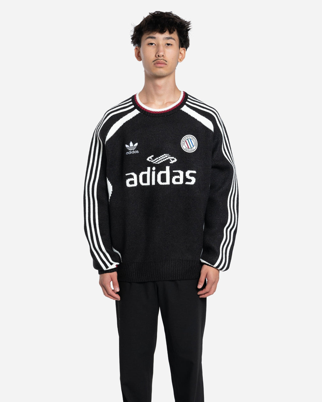 Adicolor Blokecore LS Pullover Blanc Noir