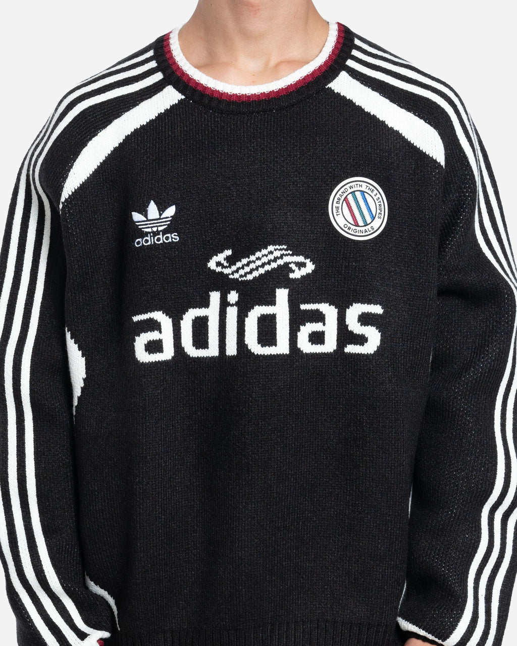 Adicolor Blokecore LS Pullover Blanc Noir