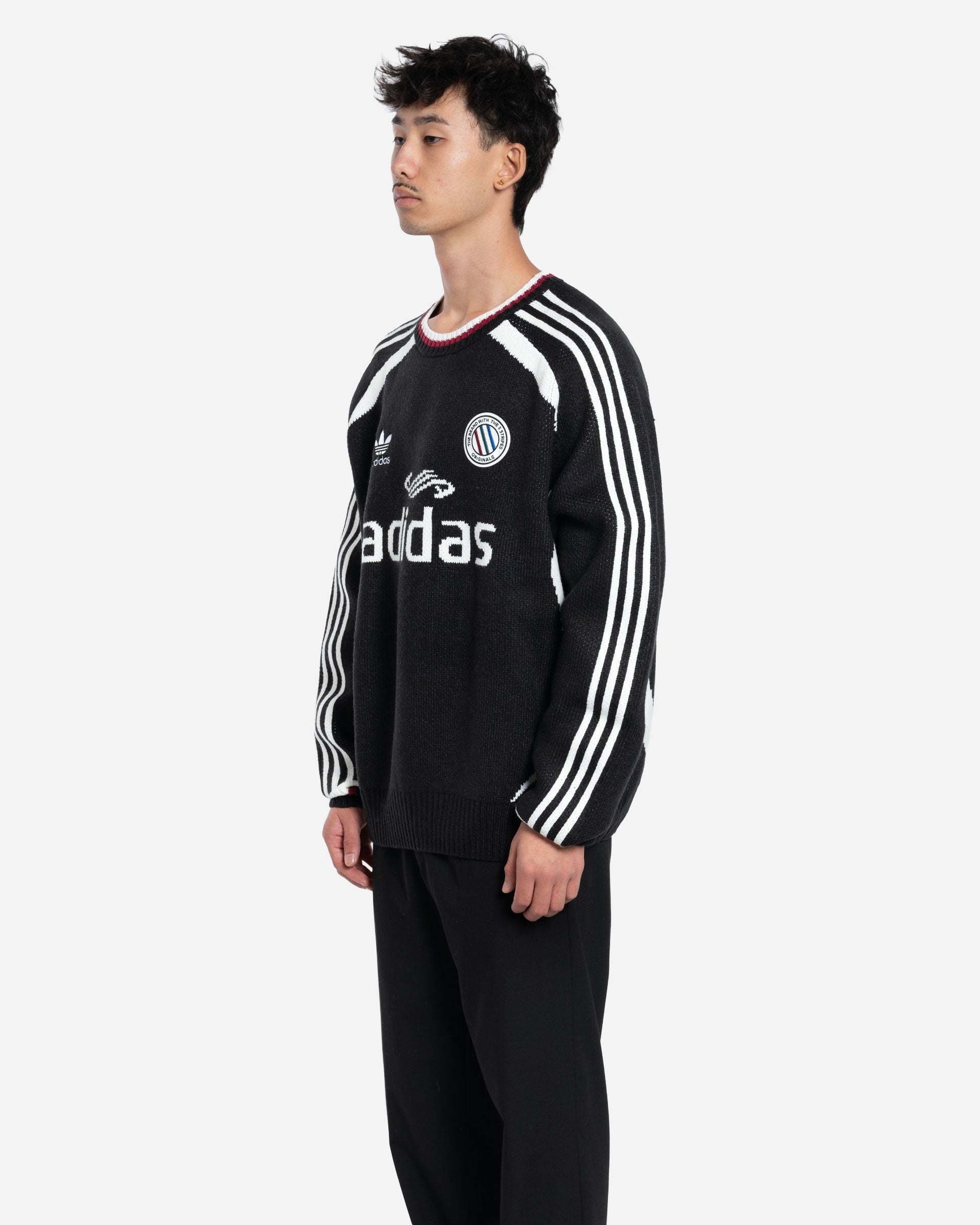 Adicolor Blokecore LS Pullover Blanc Noir