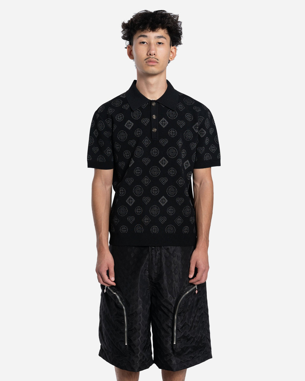 Polo Jacquard à Monogramme