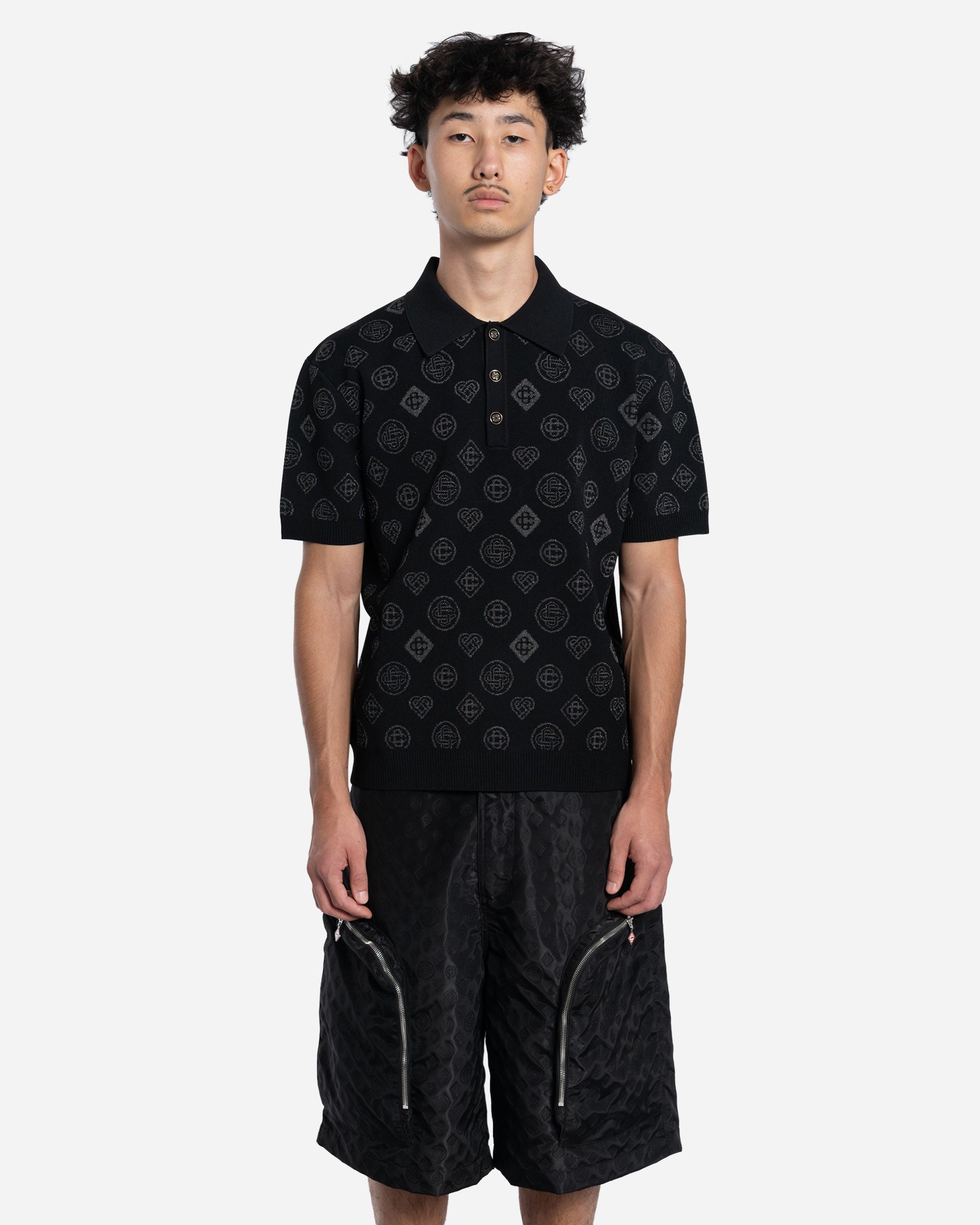 Polo Jacquard à Monogramme