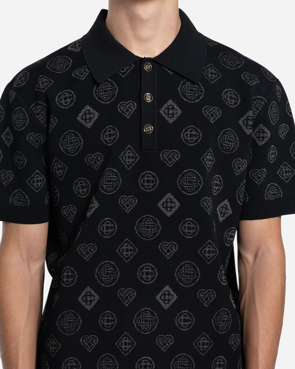 Polo Jacquard à Monogramme