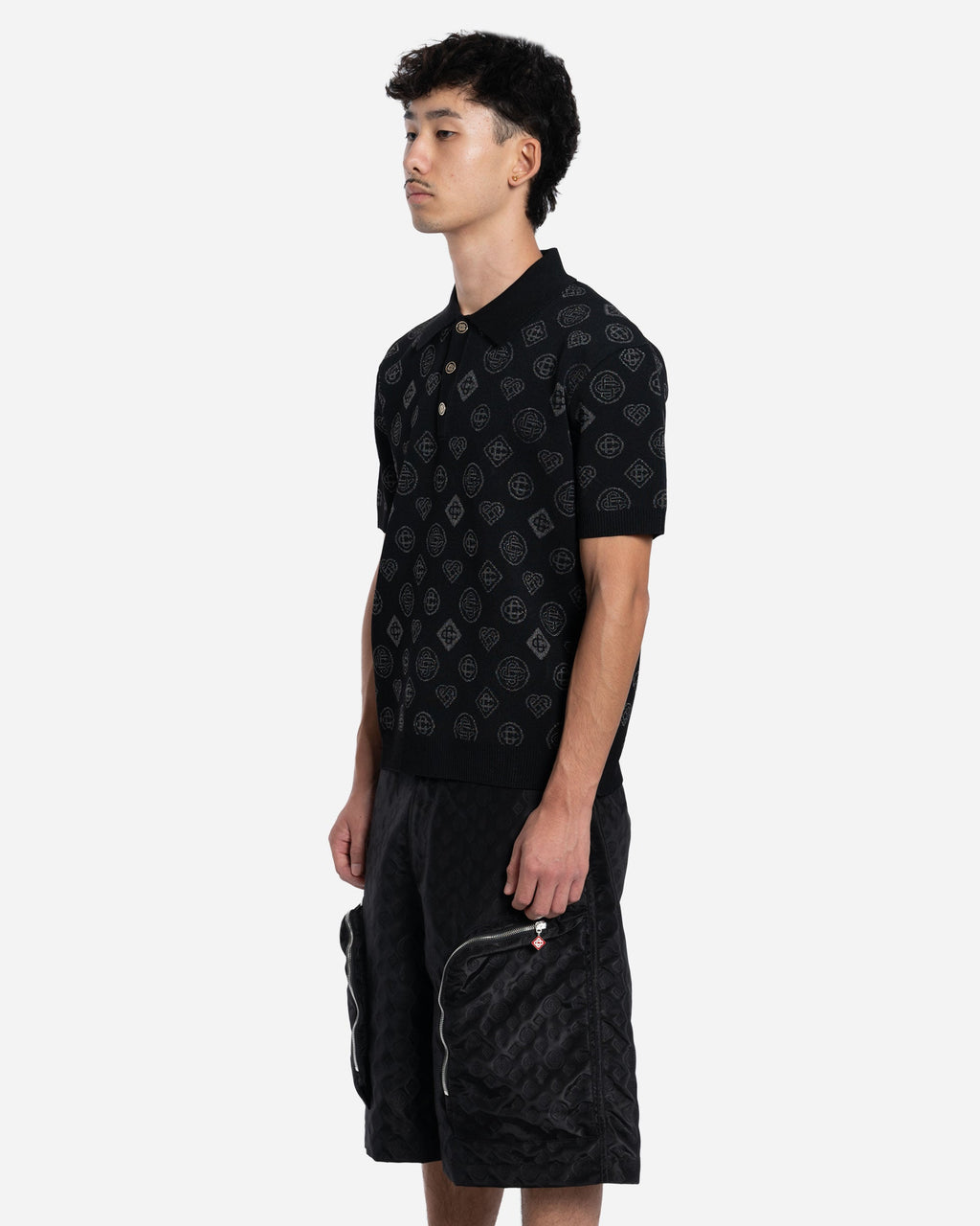 Polo Jacquard à Monogramme