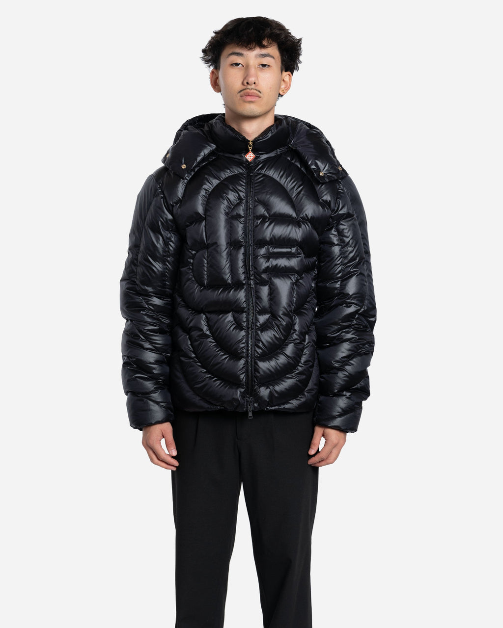 Doudoune en Nylon Matelassé à Monogramme