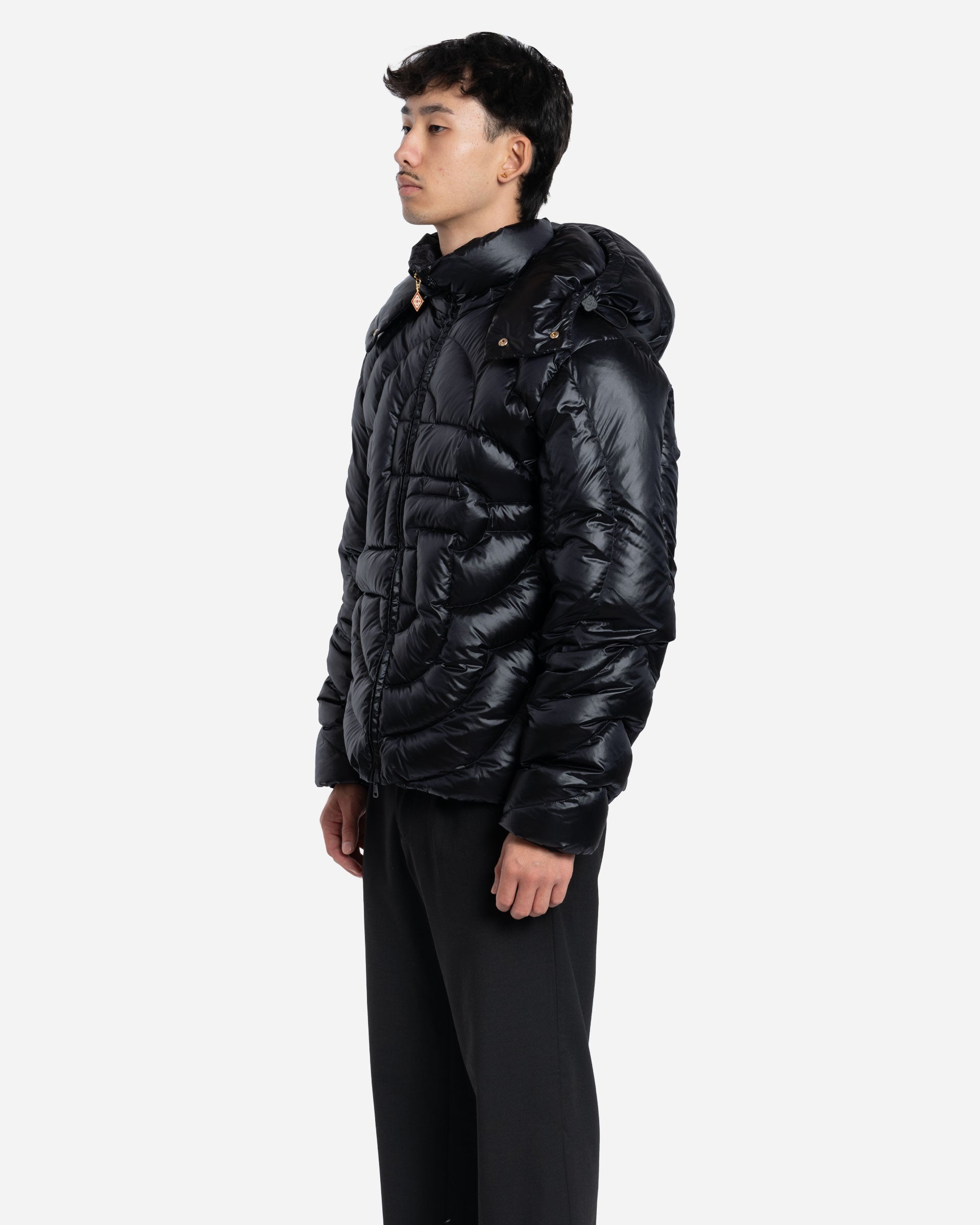 Doudoune en Nylon Matelassé à Monogramme