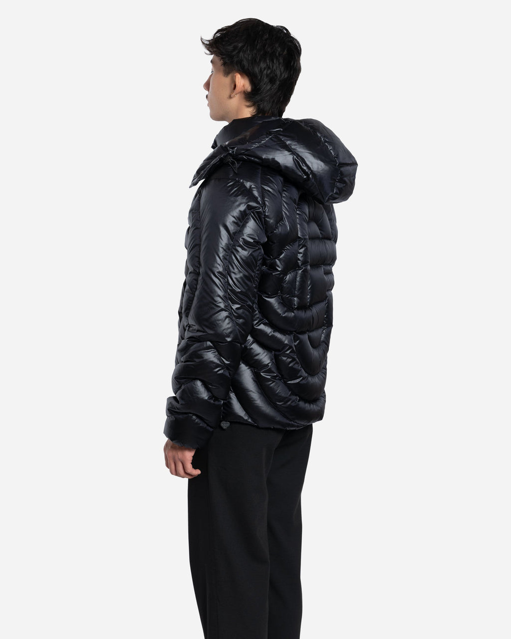 Doudoune en Nylon Matelassé à Monogramme