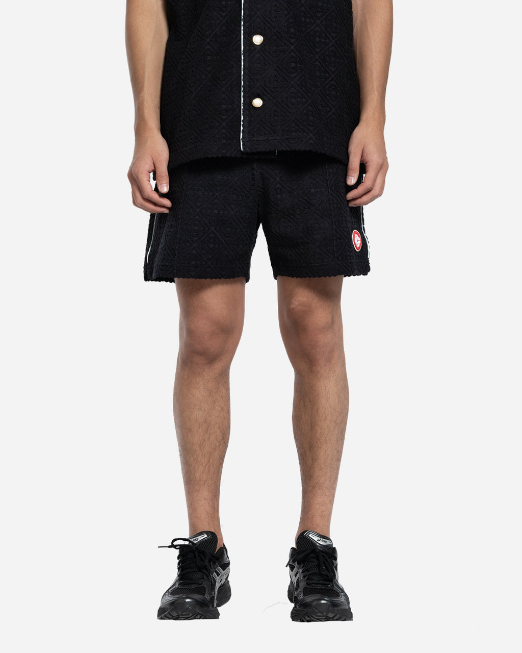 Short en Tissu Éponge avec Monogramme