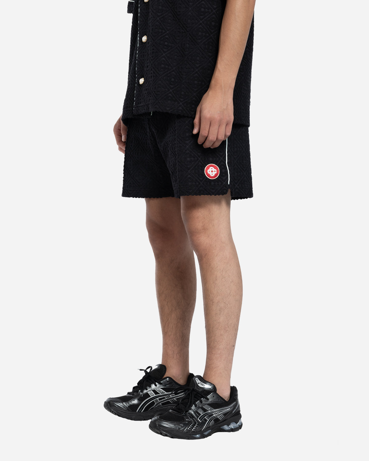 Short en Tissu Éponge avec Monogramme