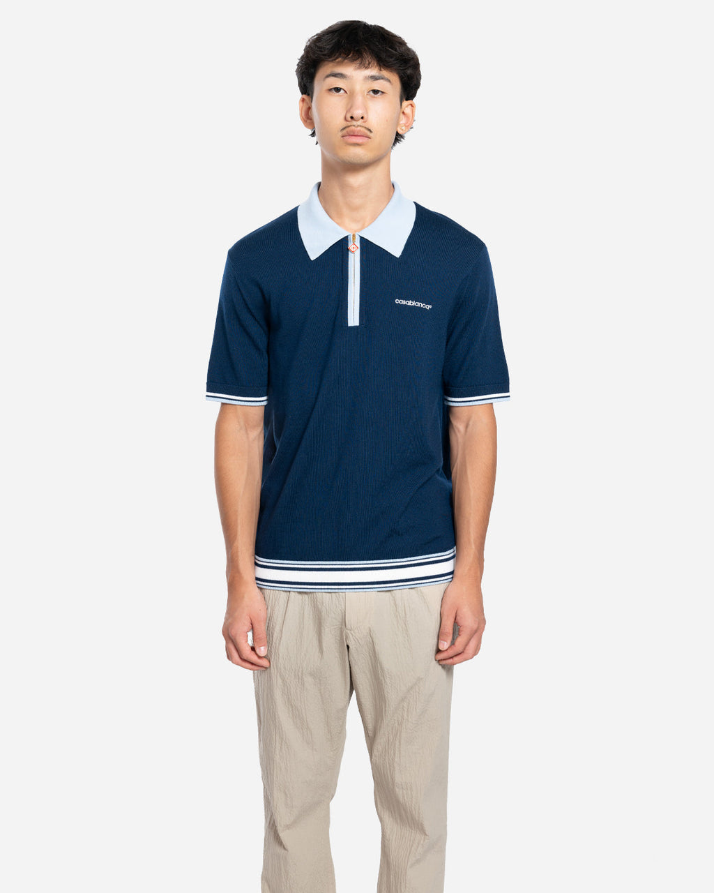 Polo en Maille Mérinos